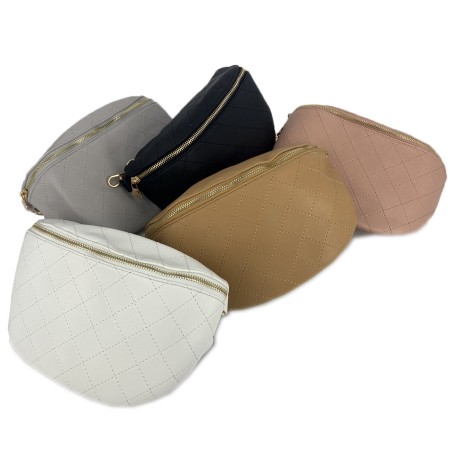 Τσαντάκι μέσης καπιτονέ με λουράκι