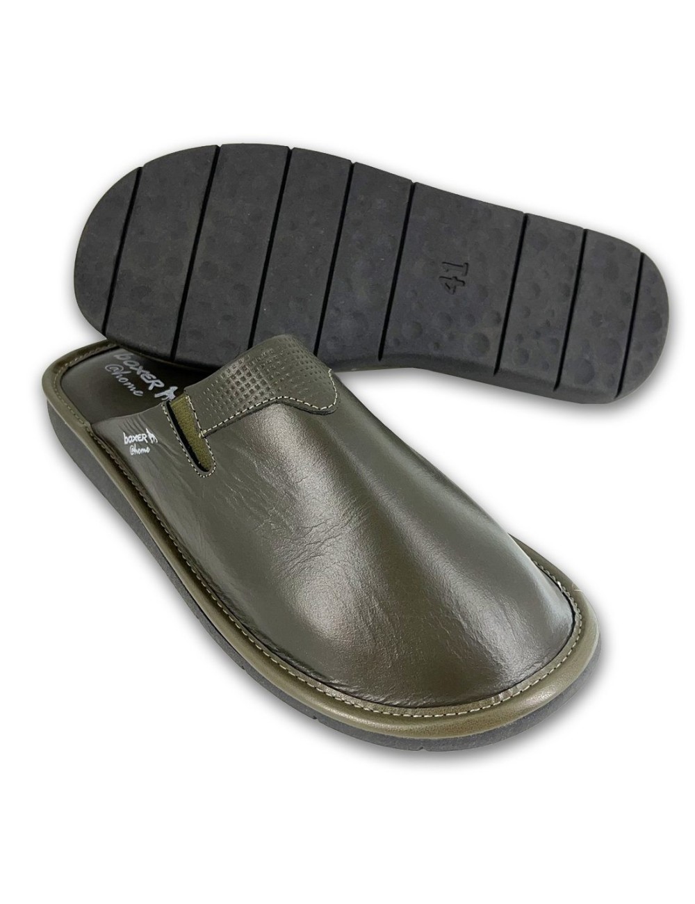 Ανδρικές δερμάτινες παντόφλες Boxer