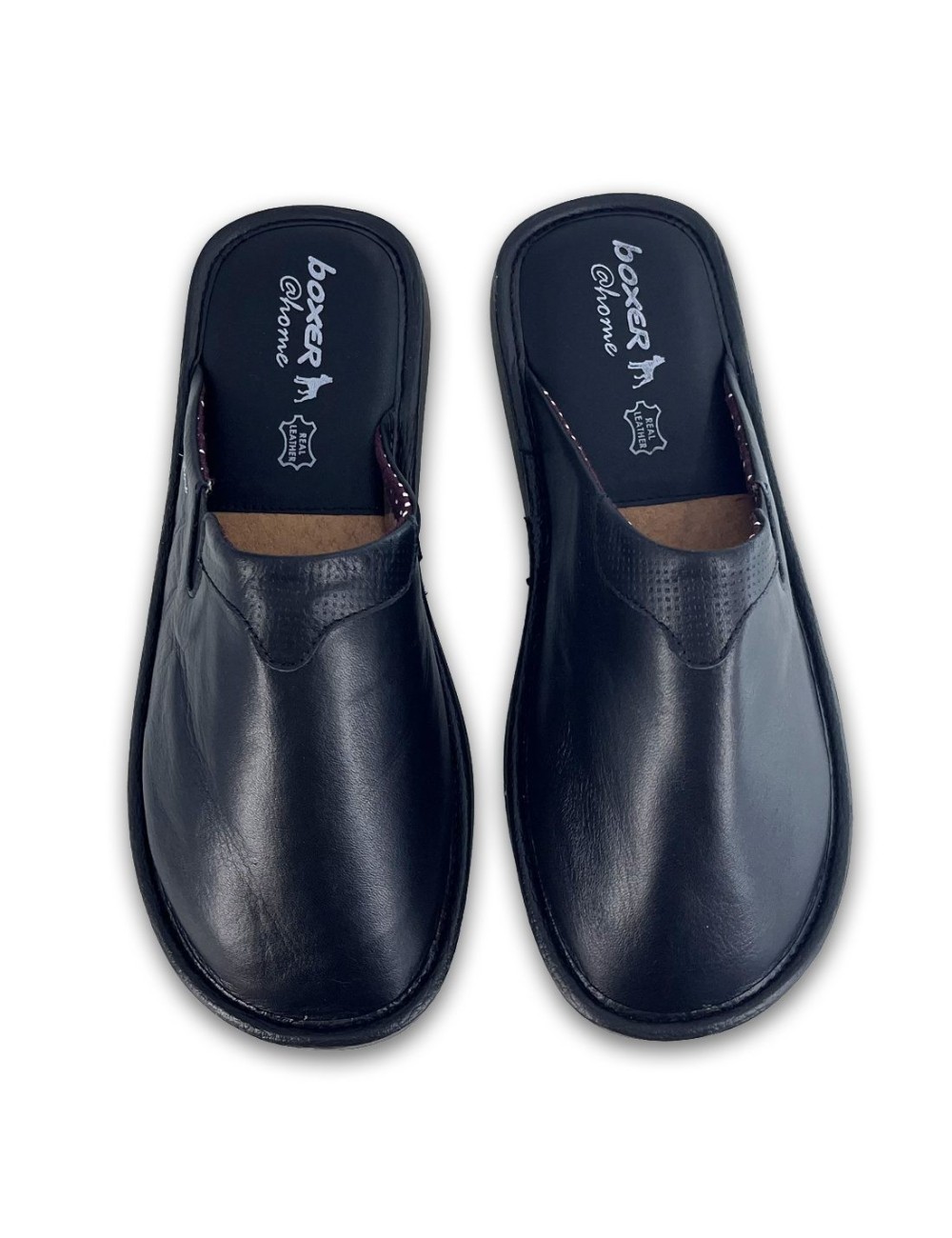 Ανδρικές δερμάτινες παντόφλες Boxer