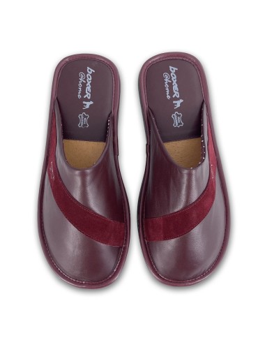 Ανδρικές δερμάτινες παντόφλες Boxer