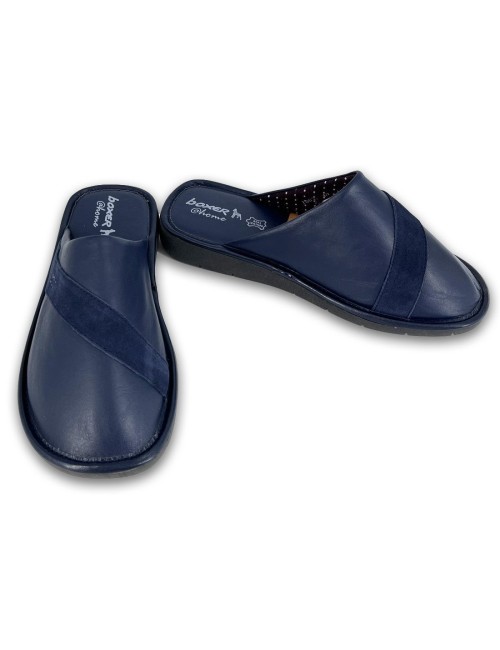 Ανδρικές δερμάτινες παντόφλες Boxer