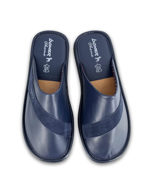 Ανδρικές δερμάτινες παντόφλες Boxer