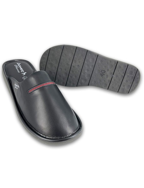 Ανδρικές δερμάτινες παντόφλες Boxer