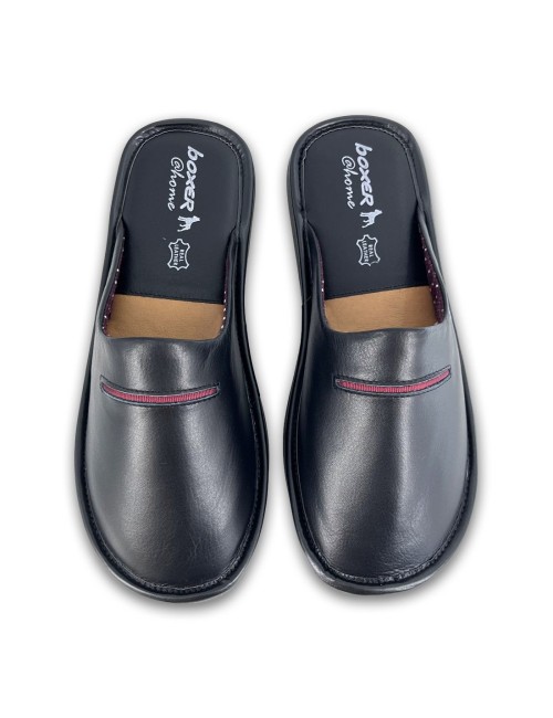 Ανδρικές δερμάτινες παντόφλες Boxer