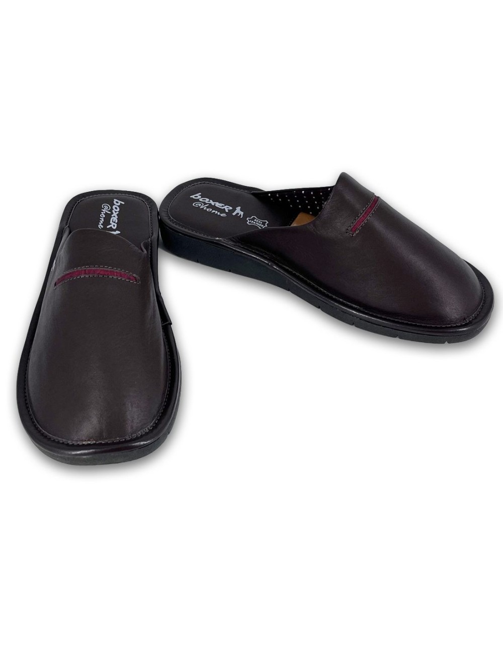 Ανδρικές δερμάτινες παντόφλες Boxer