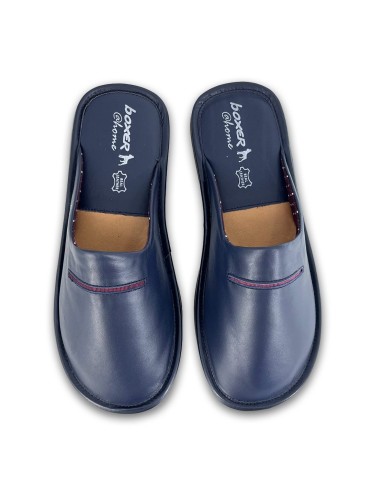 Ανδρικές δερμάτινες παντόφλες Boxer