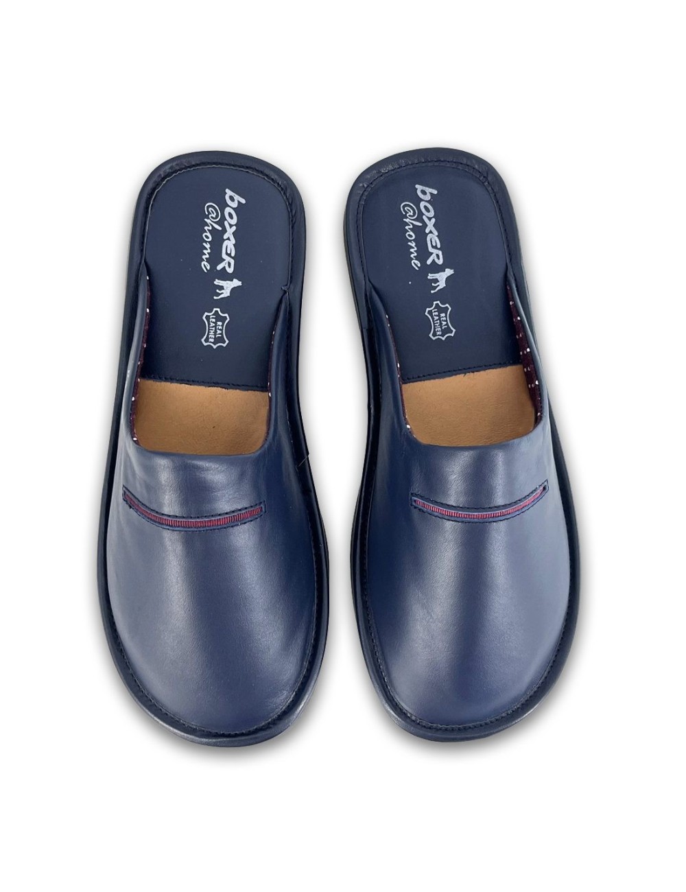 Ανδρικές δερμάτινες παντόφλες Boxer