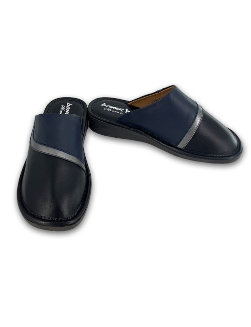 Γυναικείες δερμάτινες παντόφλες Boxer