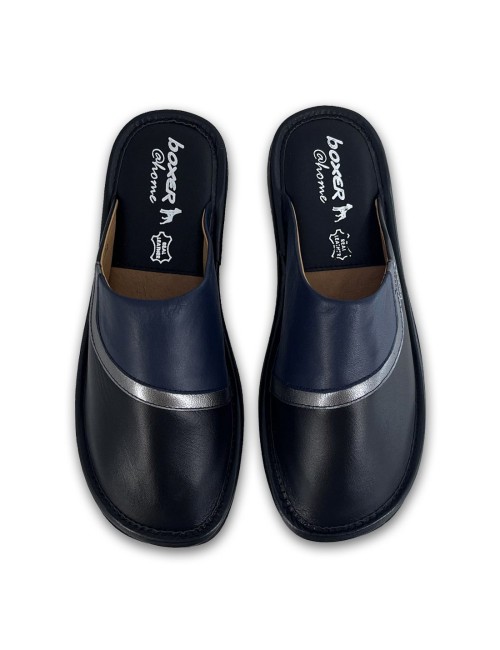 Γυναικείες δερμάτινες παντόφλες Boxer