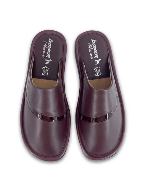 Γυναικείες δερμάτινες παντόφλες Boxer