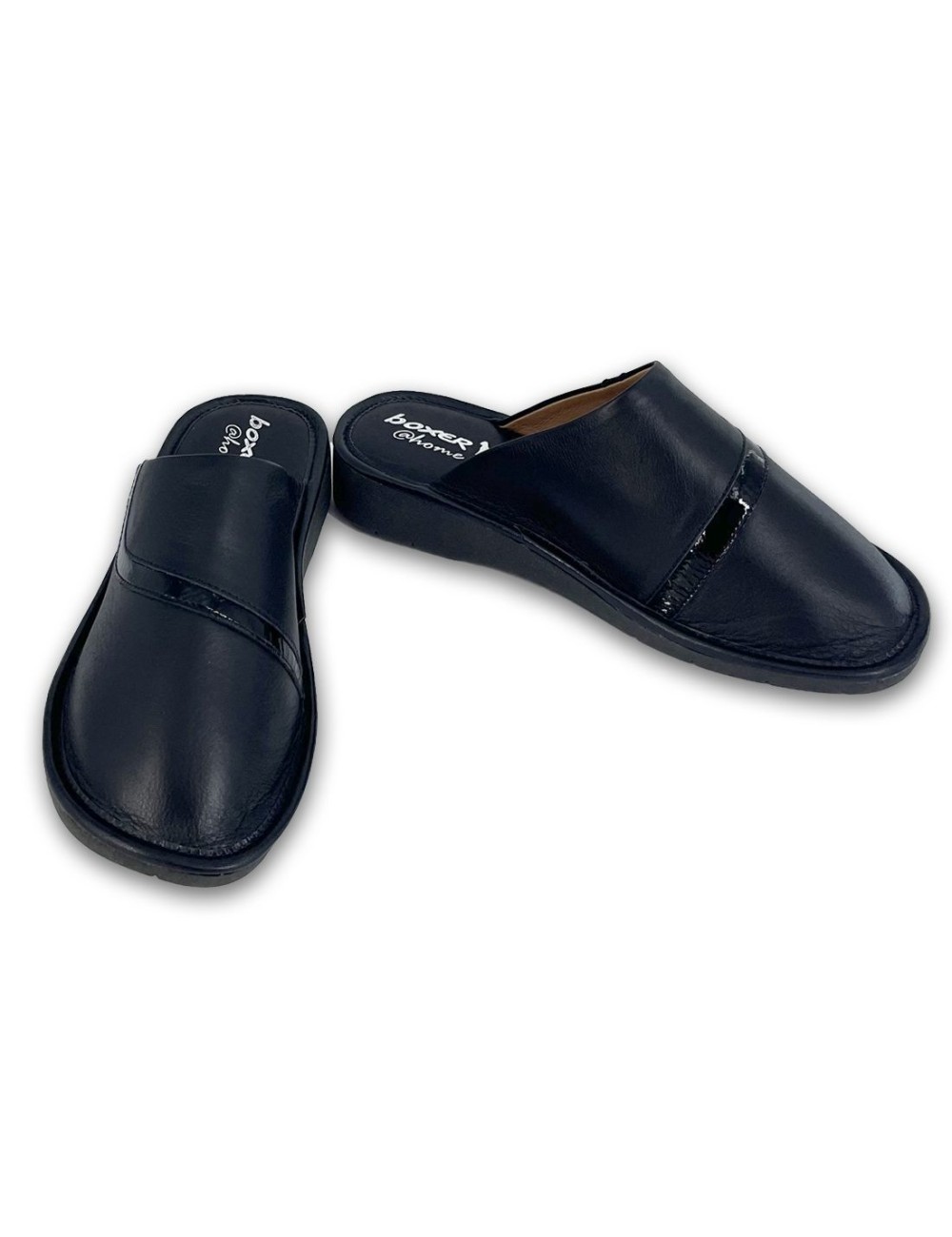 Γυναικείες δερμάτινες παντόφλες Boxer