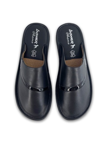 Γυναικείες δερμάτινες παντόφλες Boxer