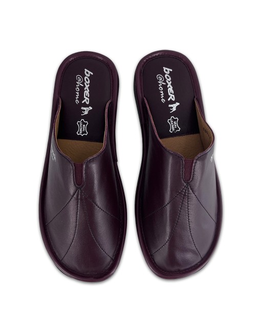 Γυναικείες δερμάτινες παντόφλες Boxer