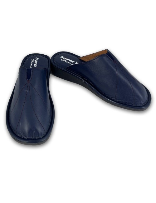 Γυναικείες δερμάτινες παντόφλες Boxer