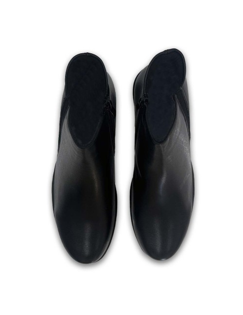 Μποτάκια με φερμουάρ και λάστιχο W25001