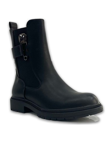 Μποτάκια με φερμουάρ και λάστιχο W24328