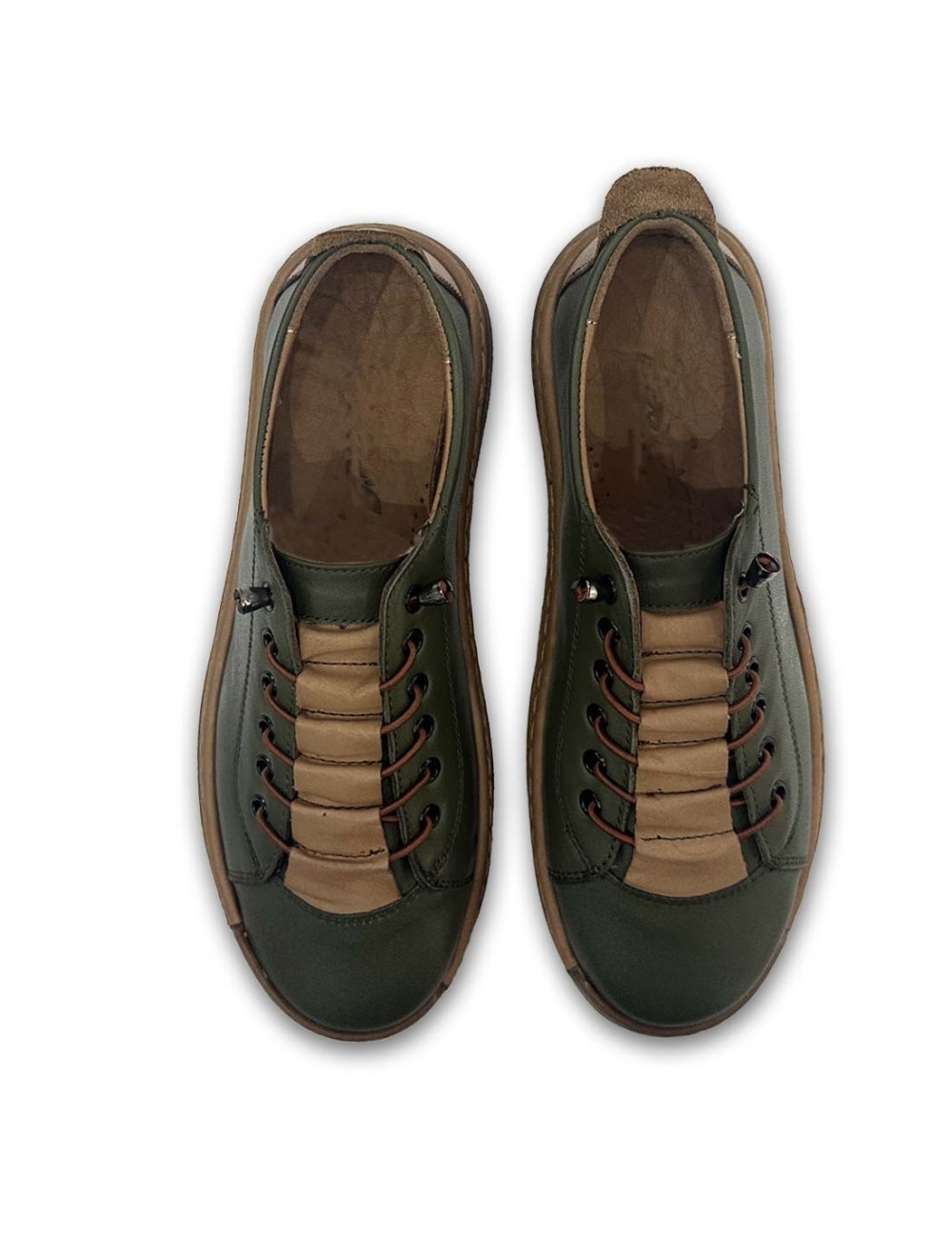 Γυναικεία δερμάτινα μοκασίνια W25F300