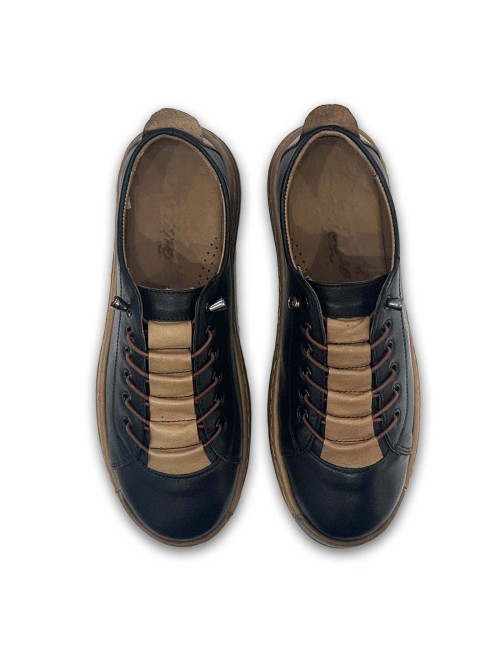 Γυναικεία δερμάτινα μοκασίνια W25F300