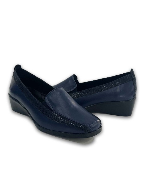 Γυναικεία δερμάτινα μοκασίνια WW25312