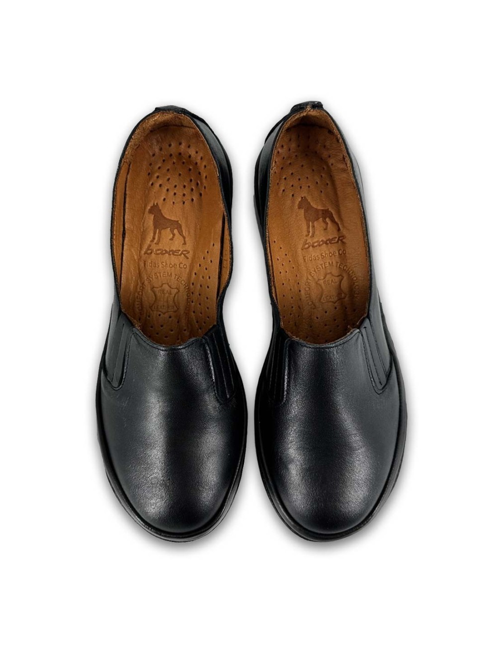 Γυναικεία δερμάτινα μοκασίνια Boxer 98371